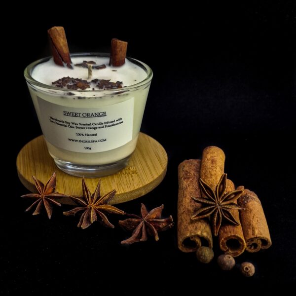 Sweet Orange Soy Wax Candle - Image 2