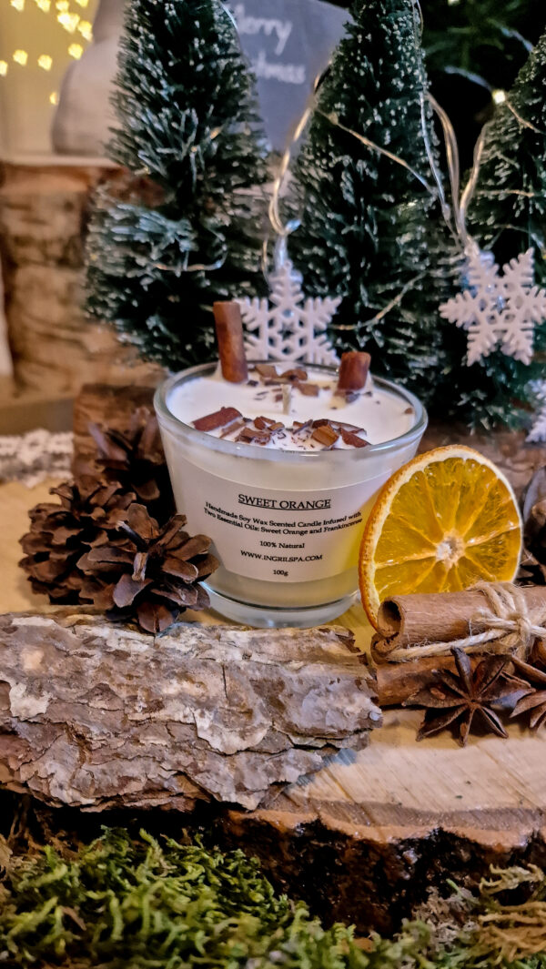 Sweet Orange Soy Wax Candle - Image 3