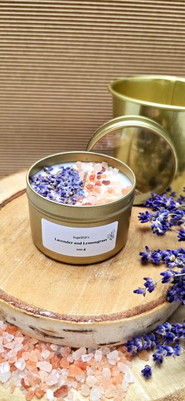 Outdoor Soy Wax Candle "Lavender and Lemongrass" - Image 3