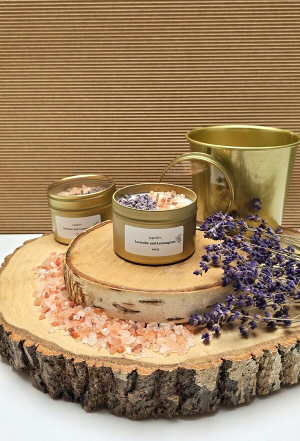 Outdoor Soy Wax Candle "Lavender and Lemongrass" - Image 2